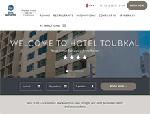 Tablet Screenshot of hoteltoubkal.com